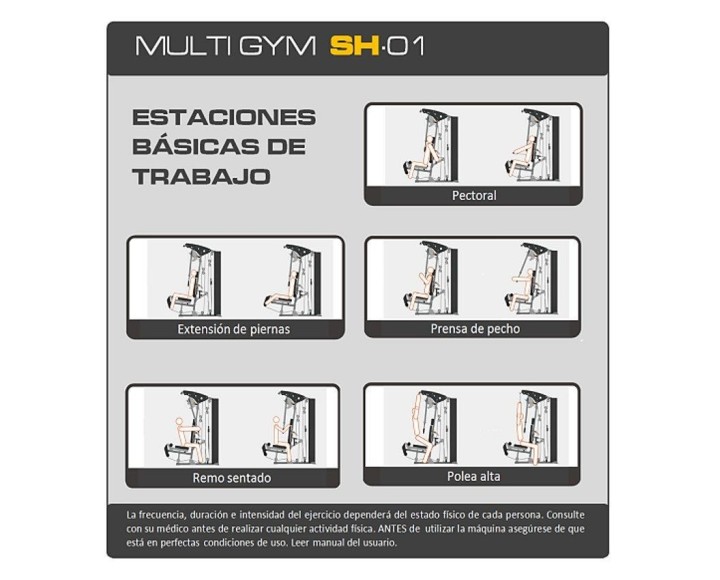 Salter SH-01 Multi-Gym Máquina Multifunciones